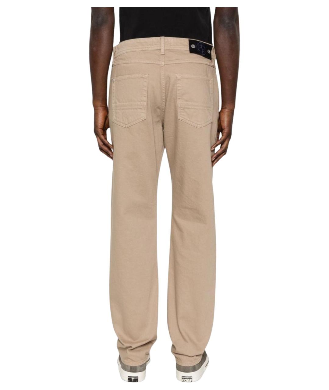 STONE ISLAND Бежевые повседневные брюки, фото 3