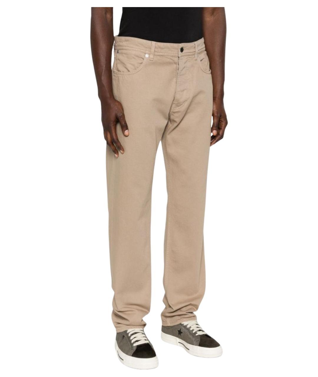 STONE ISLAND Бежевые повседневные брюки, фото 5