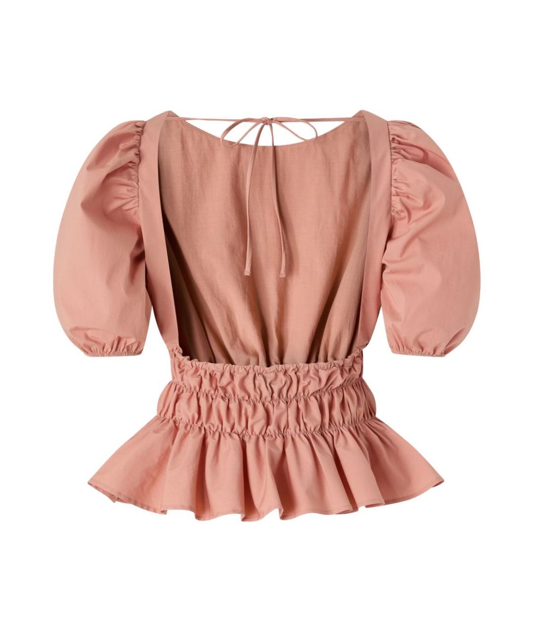 PINKO Розовая хлопковая блузы, фото 2