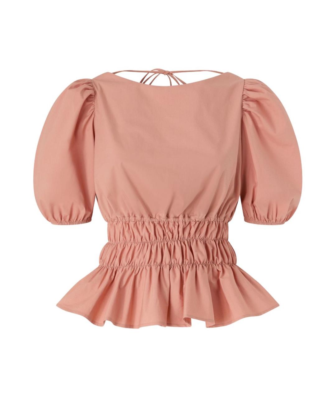 PINKO Розовая хлопковая блузы, фото 1