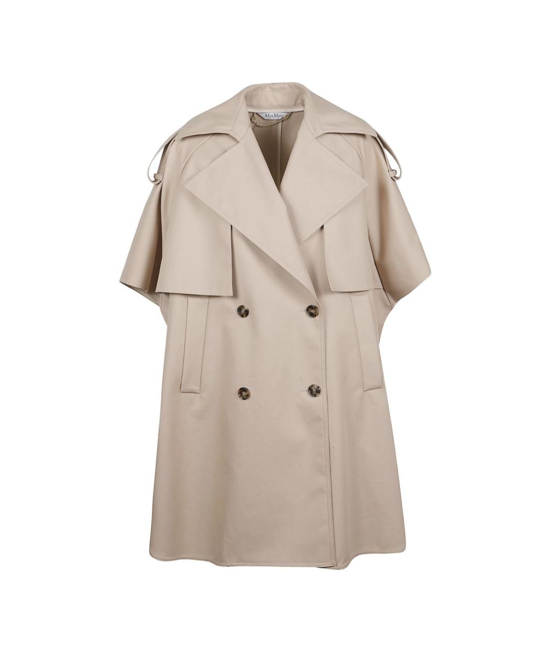 MAX MARA Бежевое шерстяное пальто, фото 1