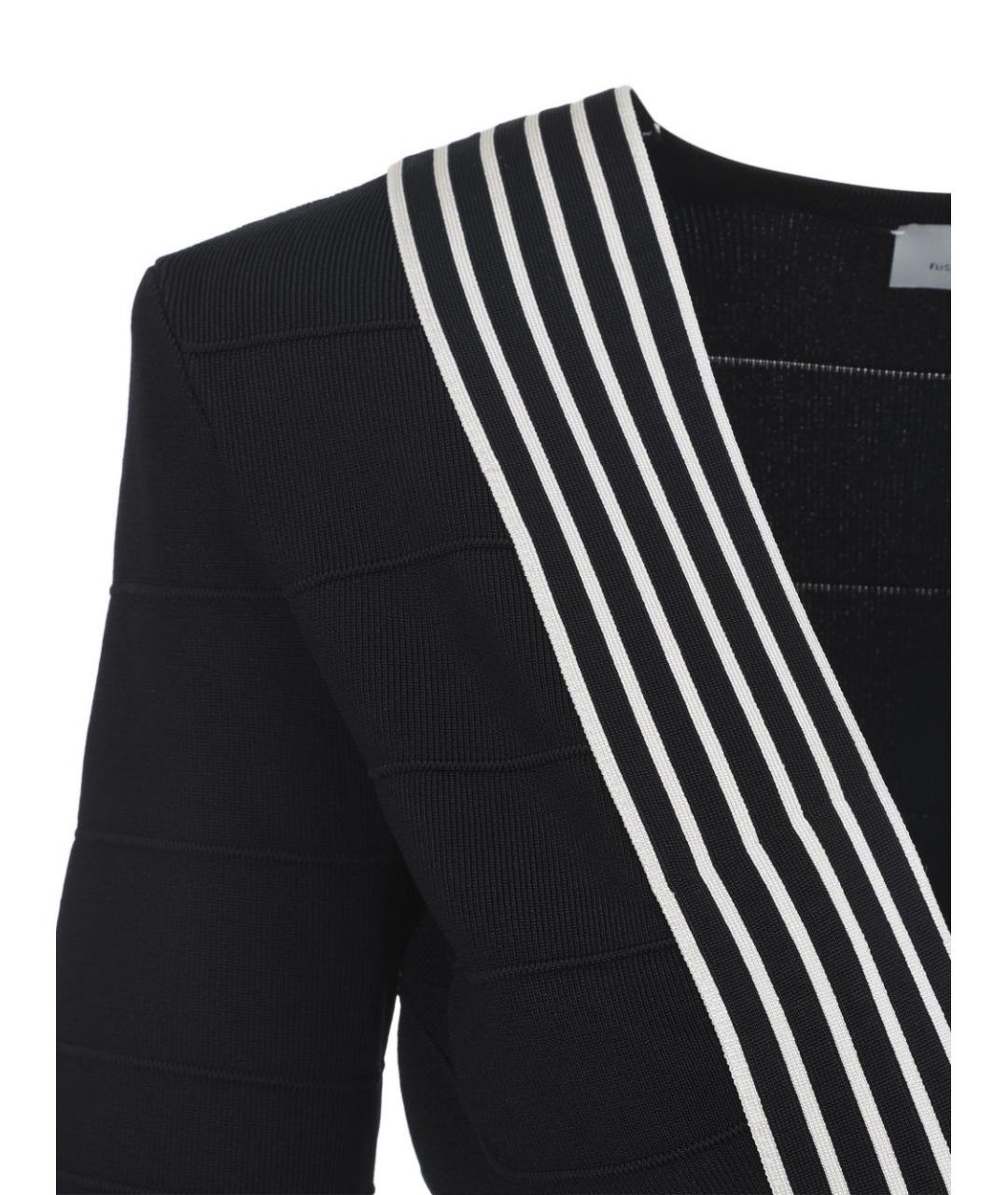 ELISABETTA FRANCHI Черное вискозное повседневное платье, фото 4