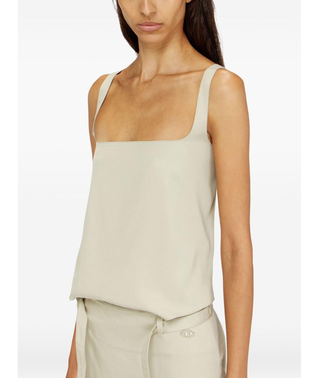 DIESEL Бежевое повседневное платье, фото 5