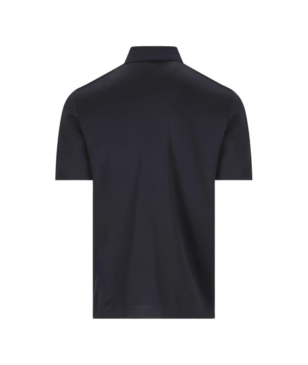 HERNO Синее поло с коротким рукавом, фото 2