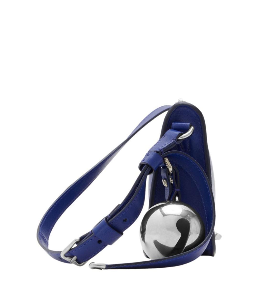 BURBERRY Синяя кожаная сумка через плечо, фото 2