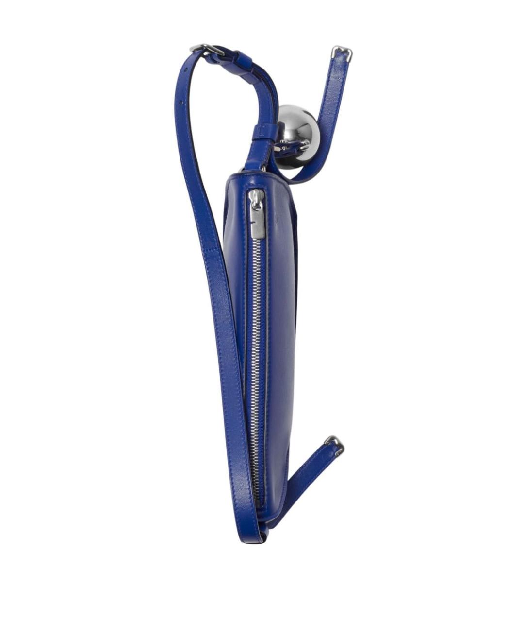 BURBERRY Синяя кожаная сумка через плечо, фото 3