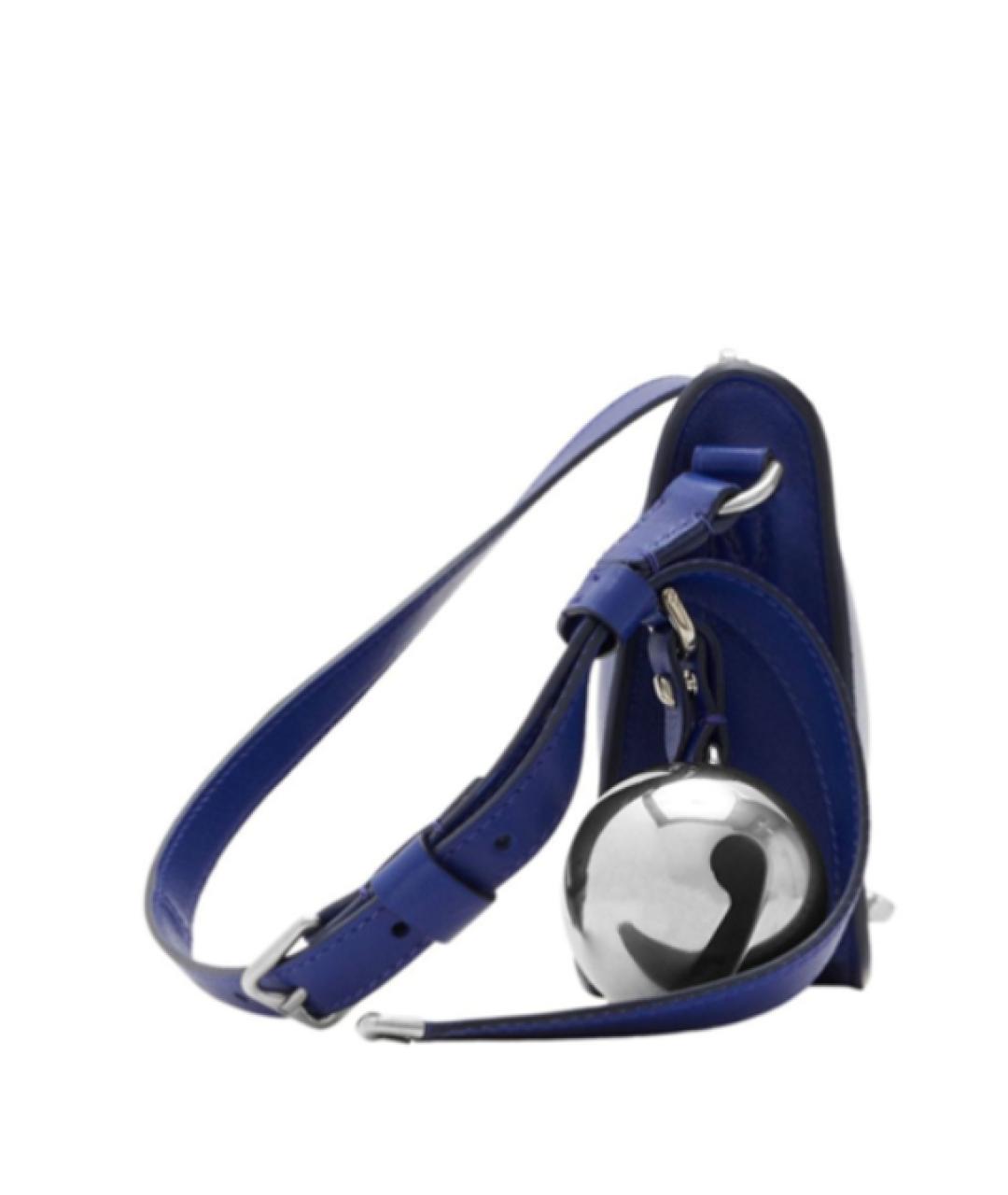 BURBERRY Синяя кожаная сумка через плечо, фото 6