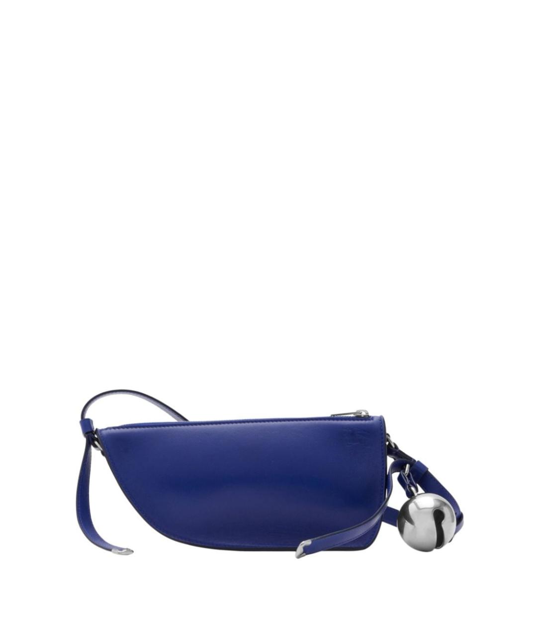 BURBERRY Синяя кожаная сумка через плечо, фото 1