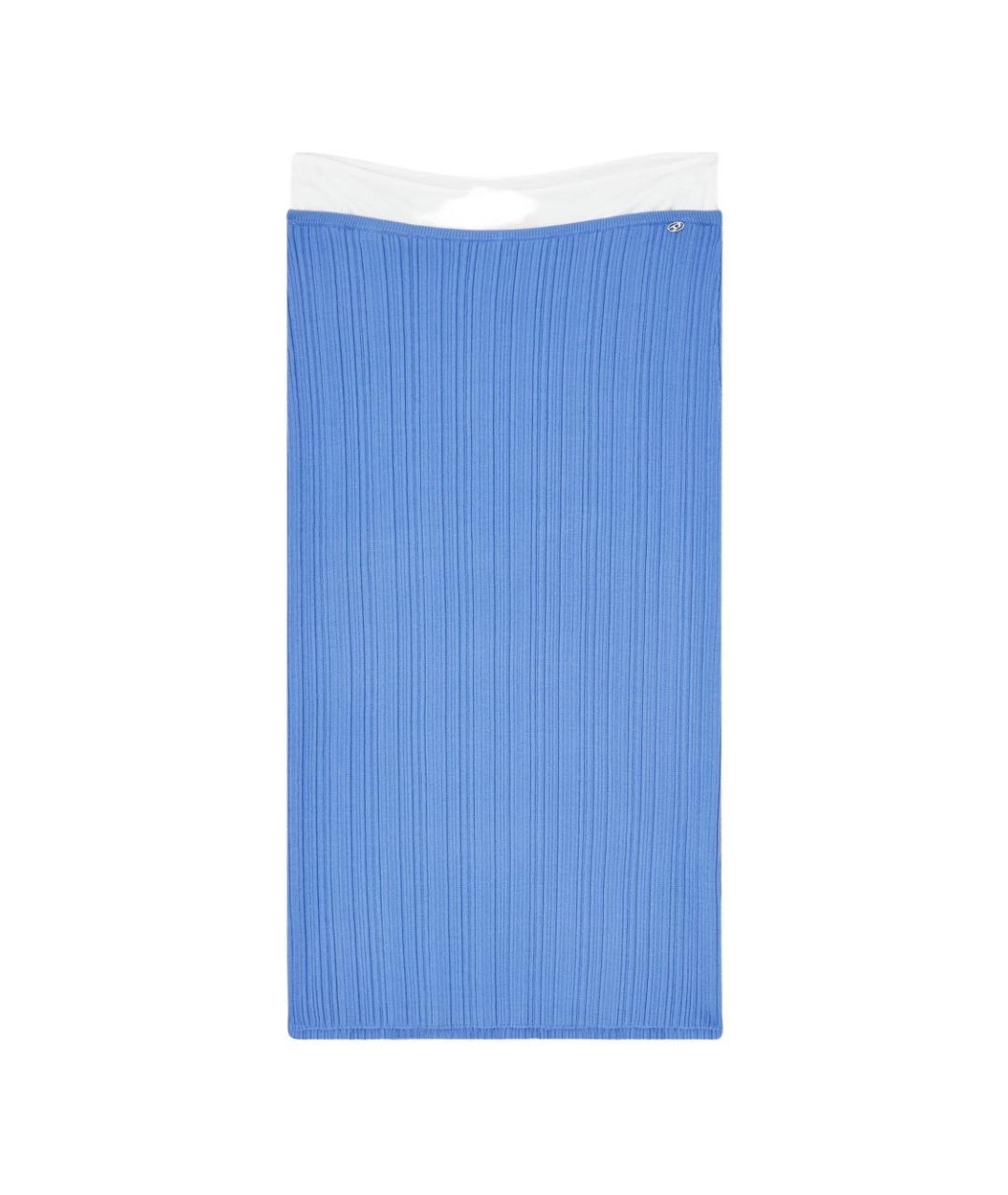 DIESEL Синяя юбка миди, фото 1