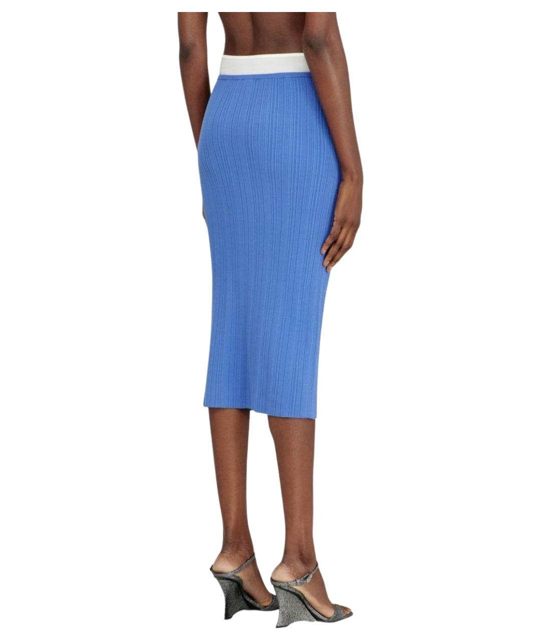 DIESEL Синяя юбка миди, фото 3