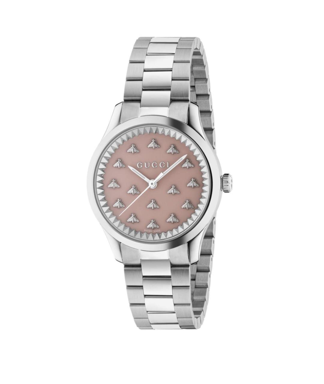 GUCCI Серебряные стальные часы, фото 9