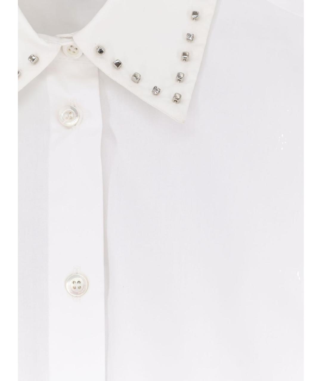 PINKO Белая хлопковая рубашка, фото 3