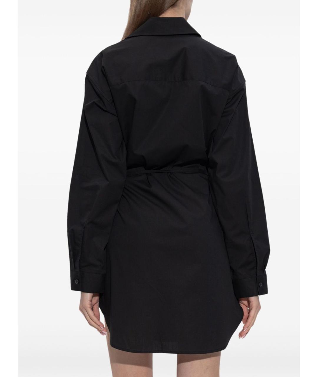 DIESEL Черное хлопковое повседневное платье, фото 4