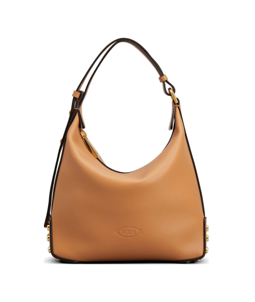 TOD'S Коричневая кожаная сумка через плечо, фото 1