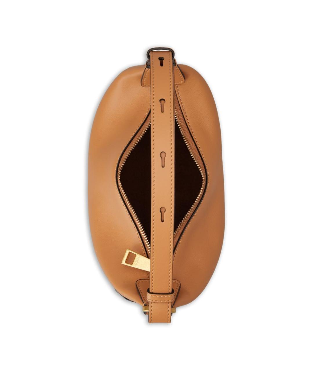 TOD'S Коричневая кожаная сумка через плечо, фото 6