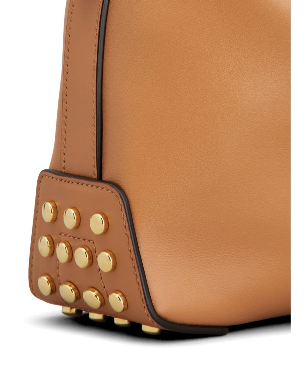 TOD'S Коричневая кожаная сумка через плечо, фото 5