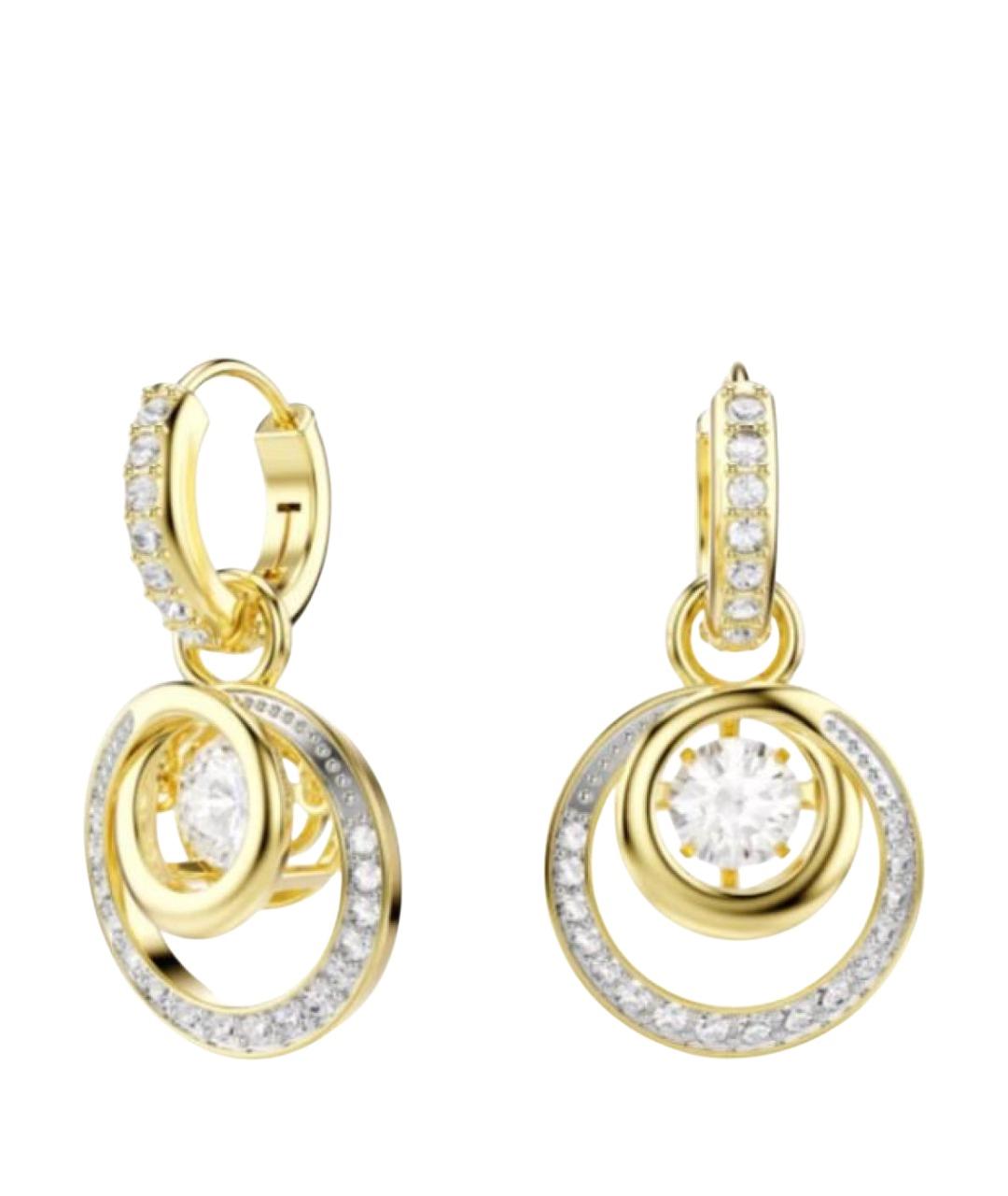 SWAROVSKI Золотые серьги, фото 1