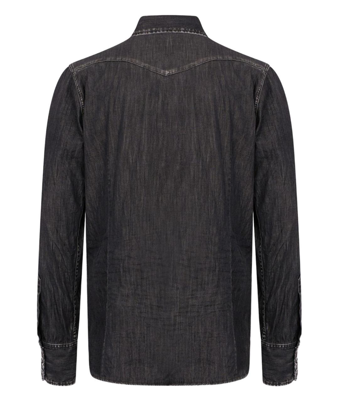 DSQUARED2 Антрацитовая хлопковая кэжуал рубашка, фото 2