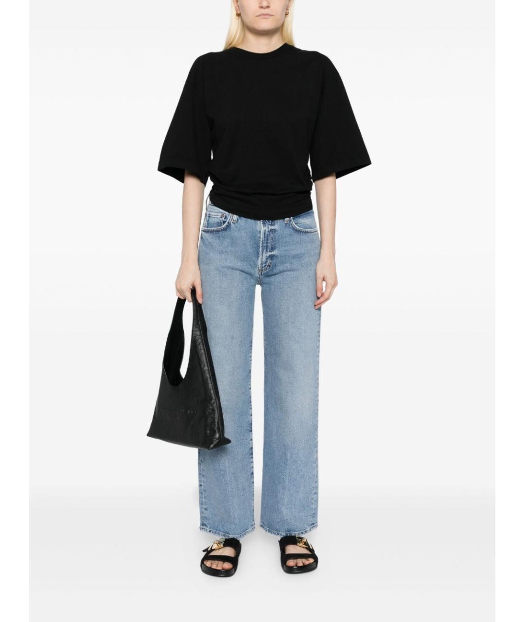 AGOLDE Черная хлопковая футболка, фото 3