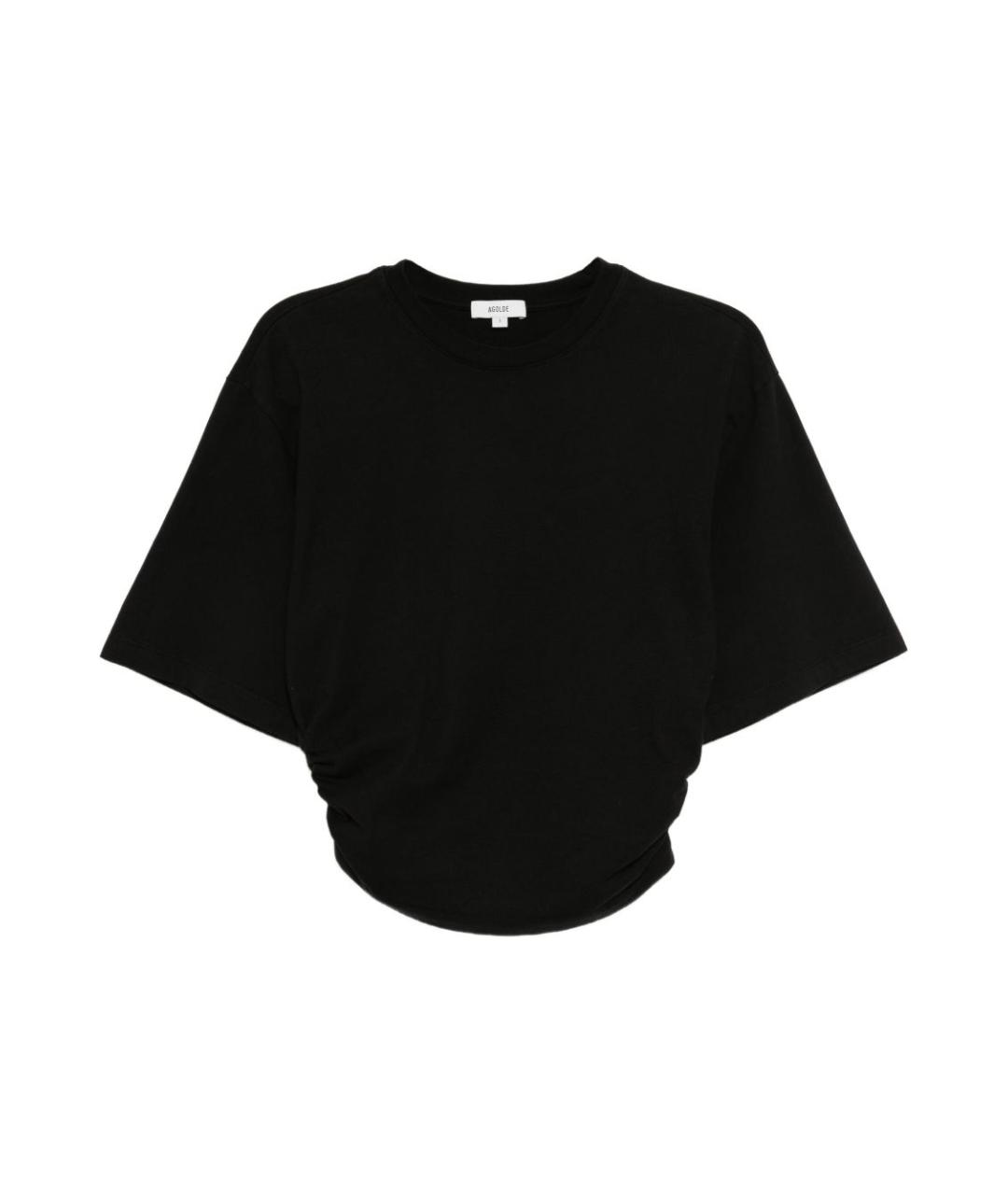 AGOLDE Черная хлопковая футболка, фото 1