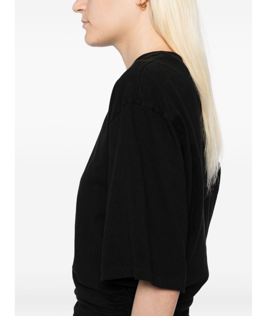 AGOLDE Черная хлопковая футболка, фото 5