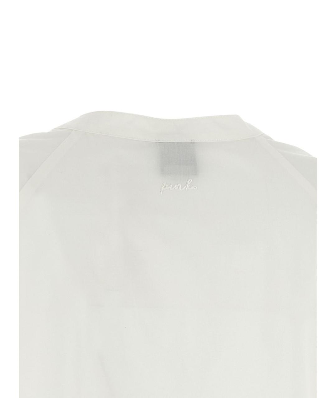 PINKO Белая хлопковая рубашка, фото 3