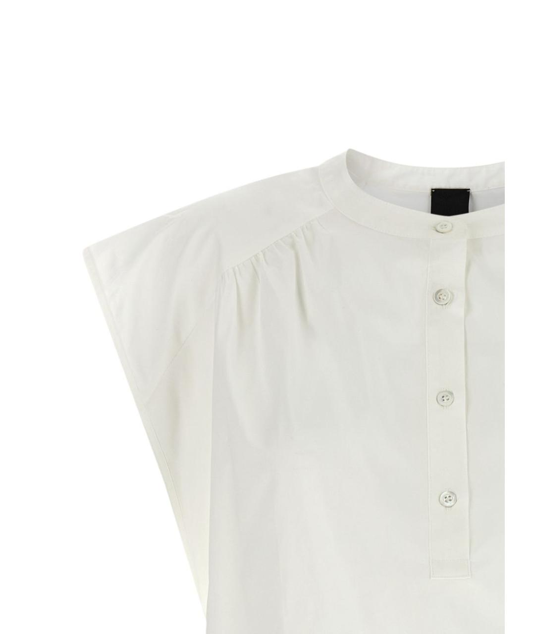 PINKO Белая хлопковая рубашка, фото 4