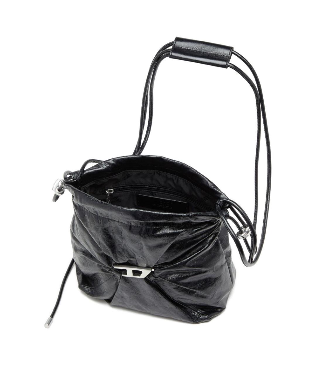 DIESEL Черная сумка через плечо из искусственной кожи, фото 2