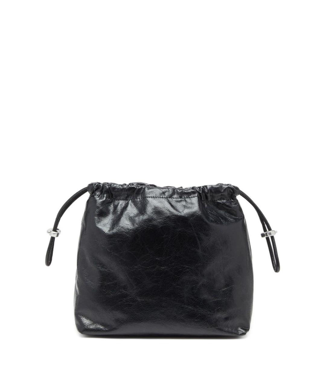 DIESEL Черная сумка через плечо из искусственной кожи, фото 4