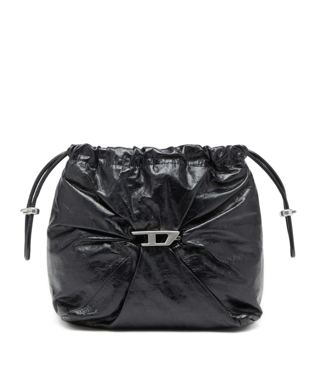 DIESEL Черная сумка через плечо из искусственной кожи, фото 1