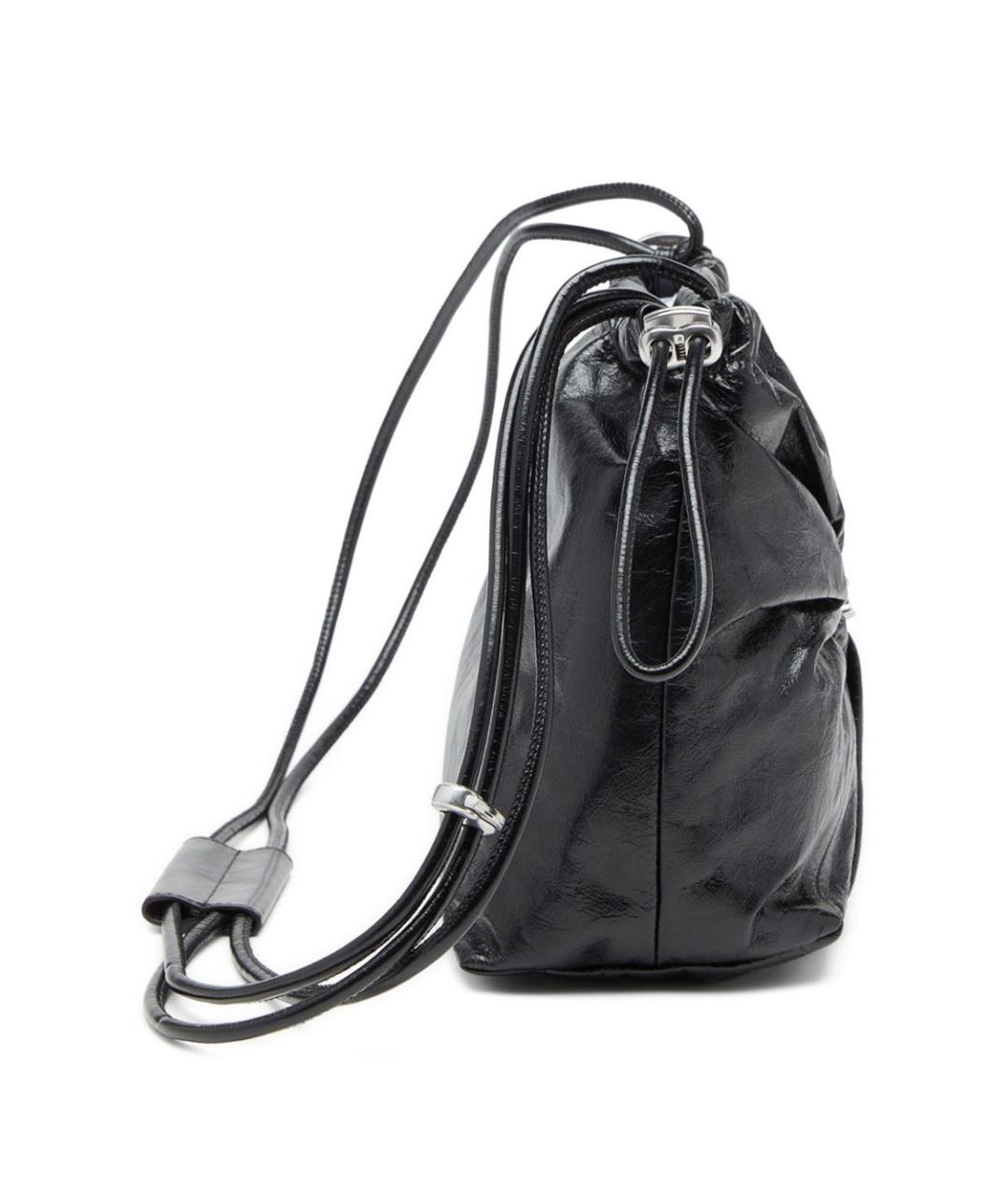 DIESEL Черная сумка через плечо из искусственной кожи, фото 5