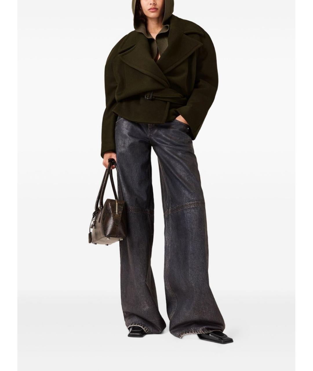 STELLA MCCARTNEY Хаки шерстяное пальто, фото 3