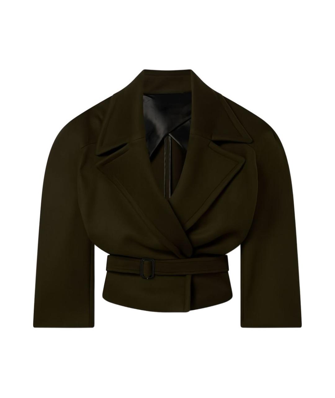 STELLA MCCARTNEY Хаки шерстяное пальто, фото 1