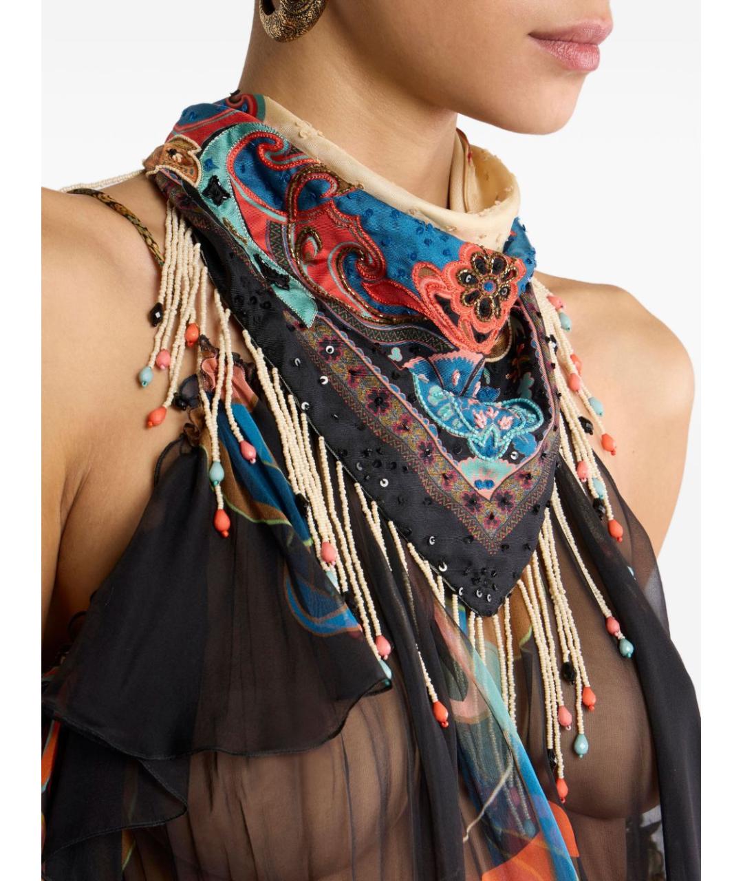 ETRO Мульти шелковый платок, фото 2