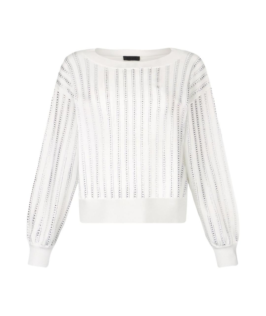 LIU JO Белый вискозный джемпер / свитер, фото 1