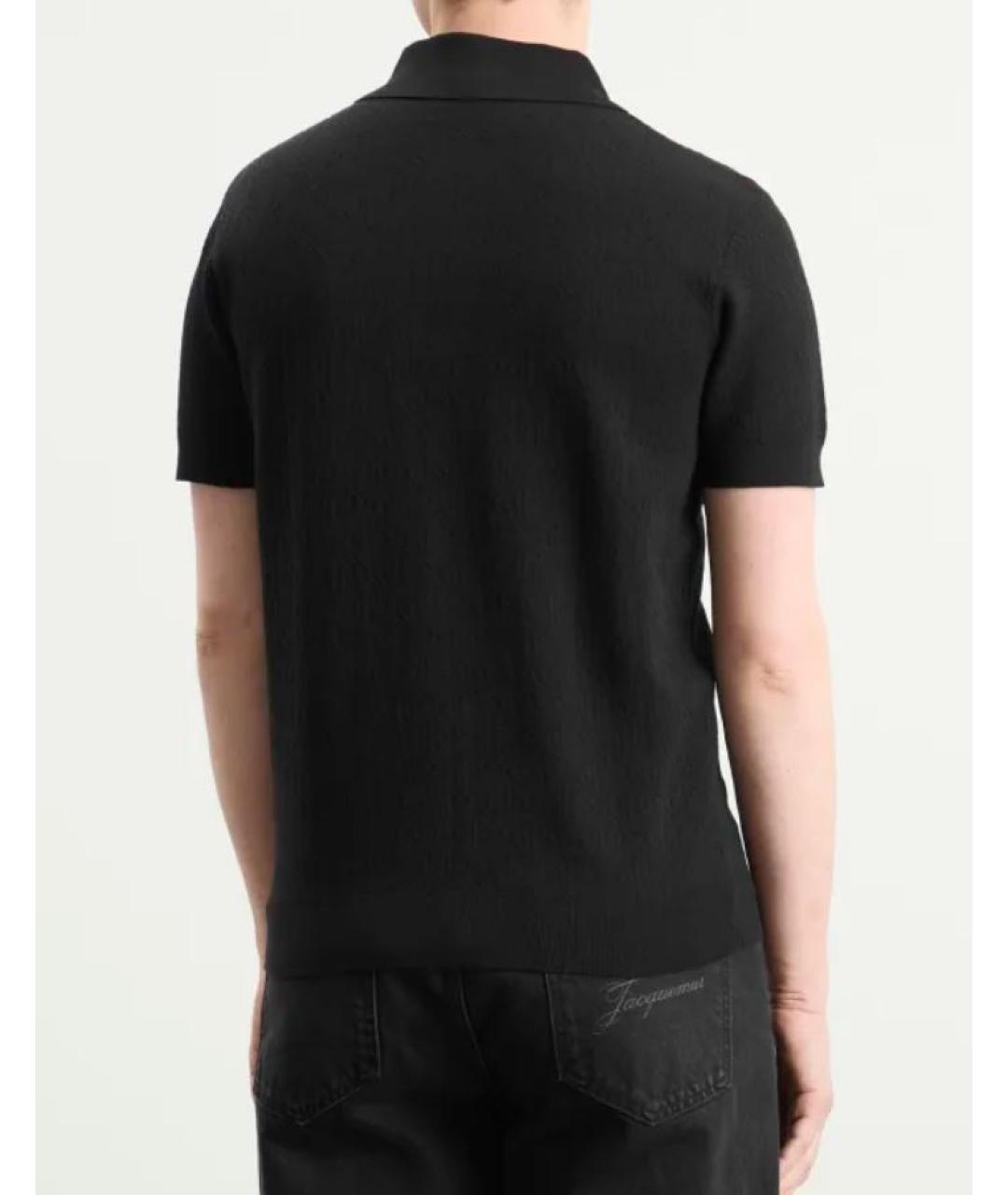 CASABLANCA Черное поло с коротким рукавом, фото 2