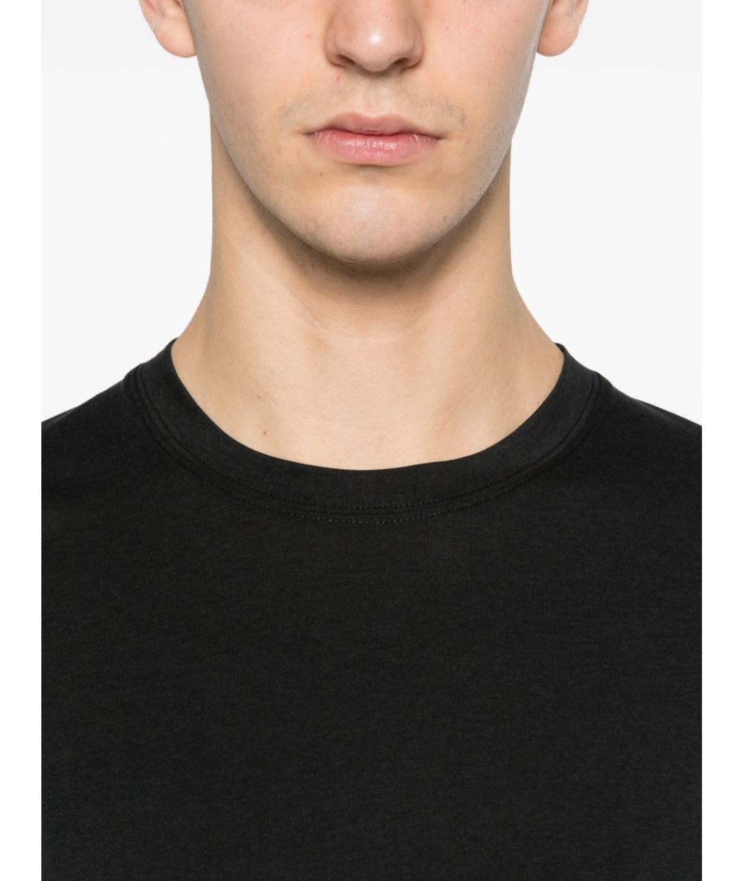 TOM FORD Черная хлопковая футболка, фото 2