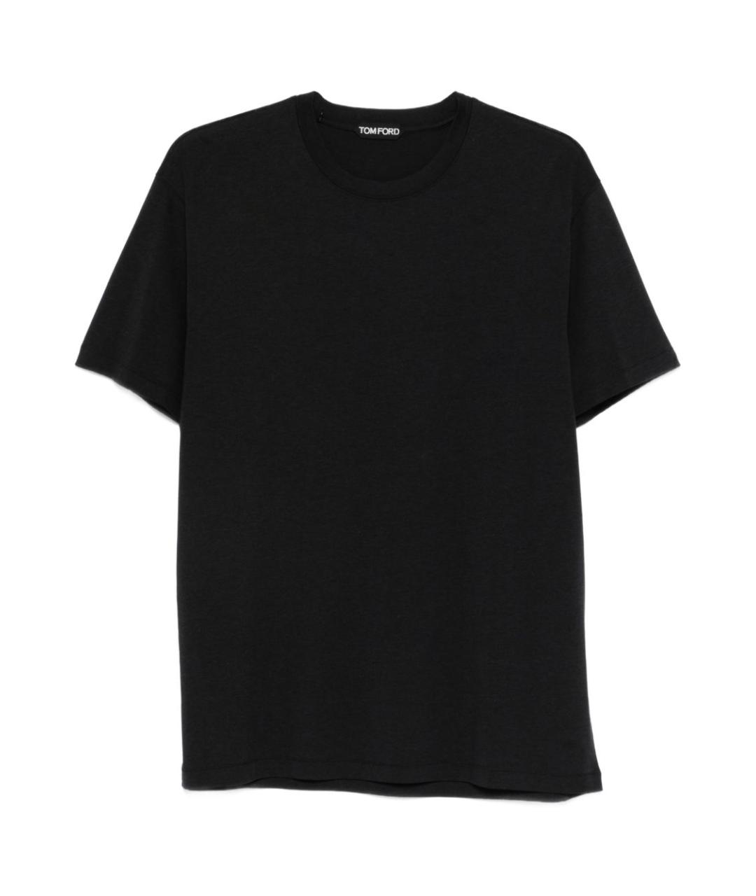 TOM FORD Черная хлопковая футболка, фото 1