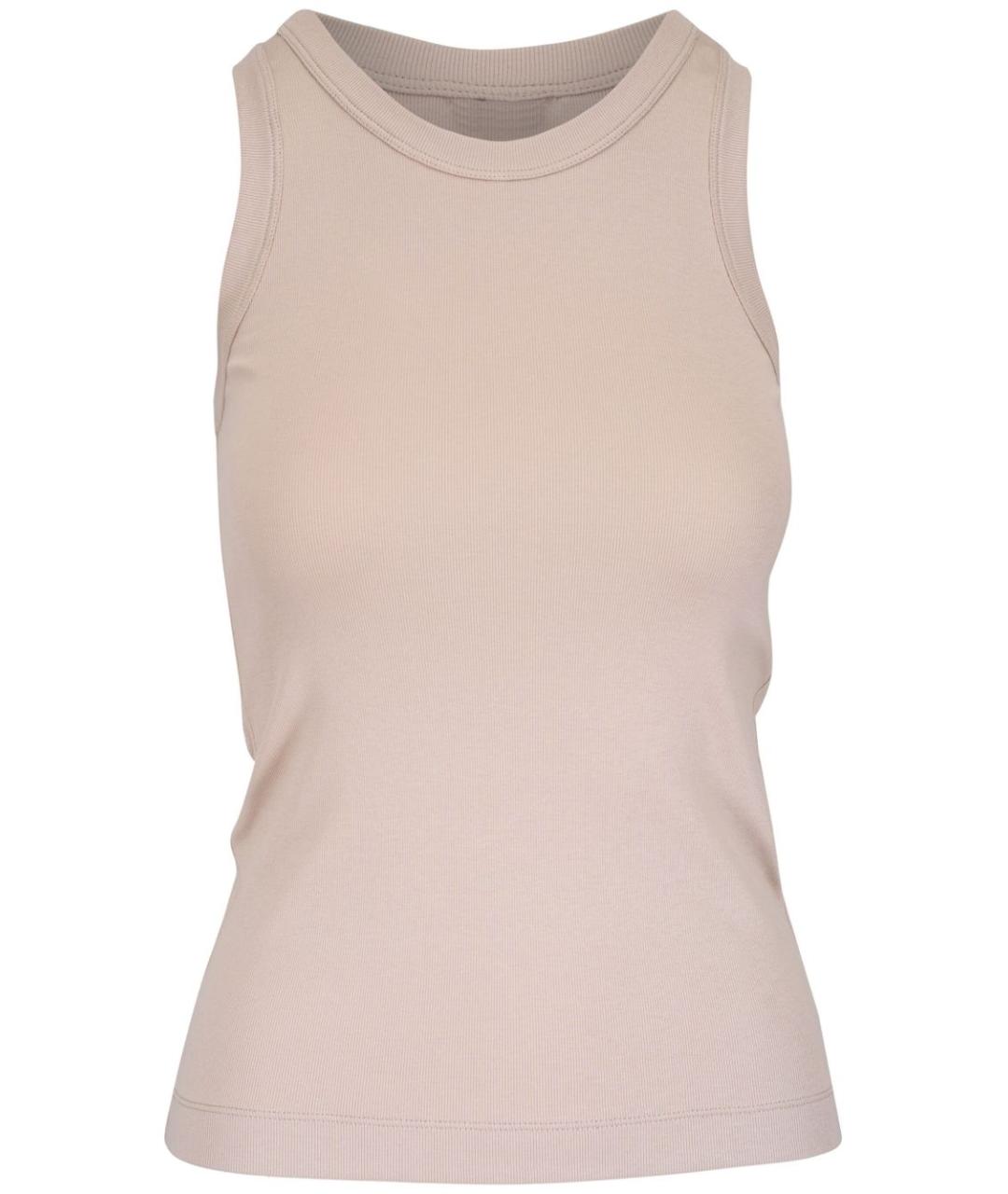 BRUNELLO CUCINELLI Бежевая хлопковая майка, фото 1