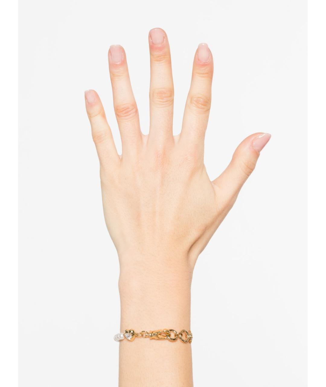 SWAROVSKI Золотой металлический браслет, фото 5