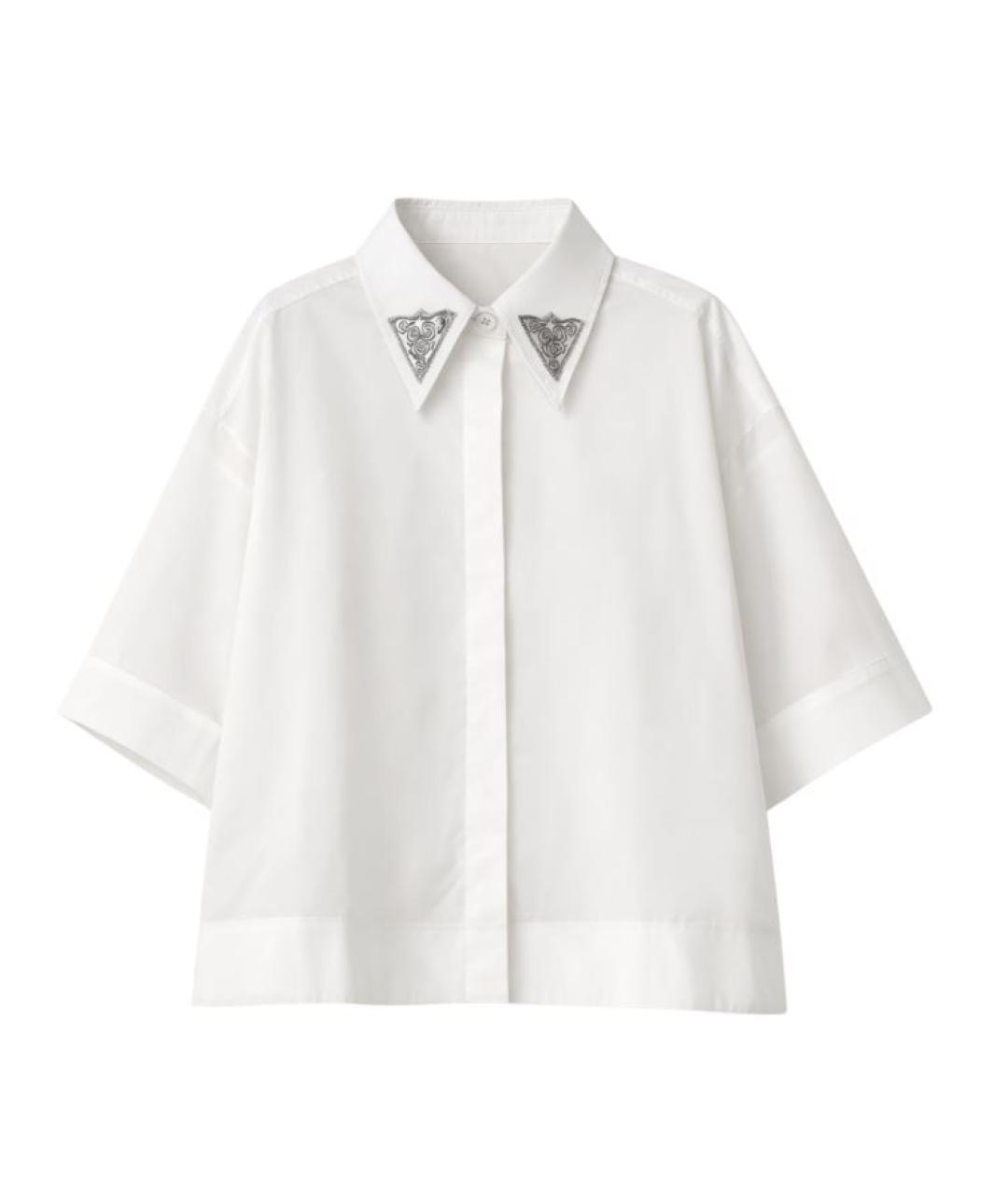PINKO Белая хлопковая рубашка, фото 1