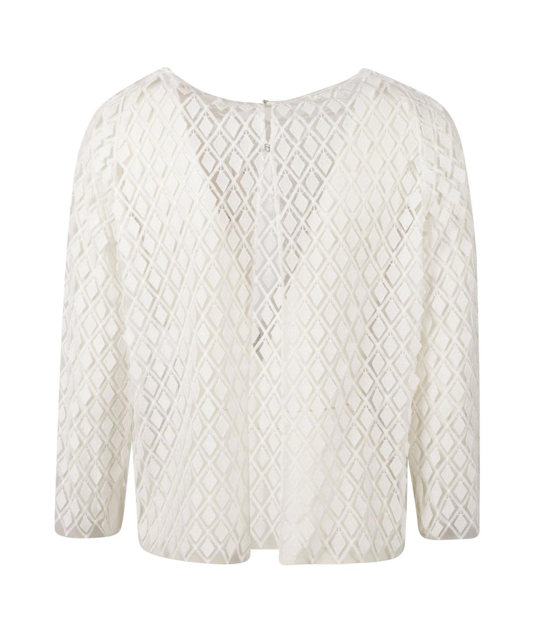 MAX MARA Белая полиамидовая блузы, фото 2