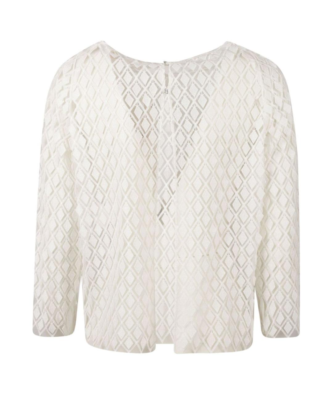 MAX MARA Белая полиамидовая блузы, фото 4