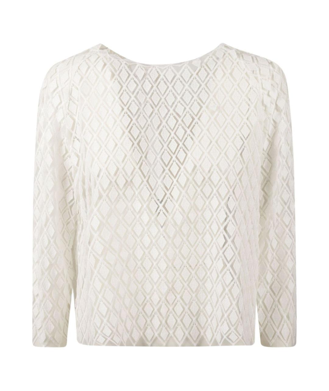 MAX MARA Белая полиамидовая блузы, фото 3