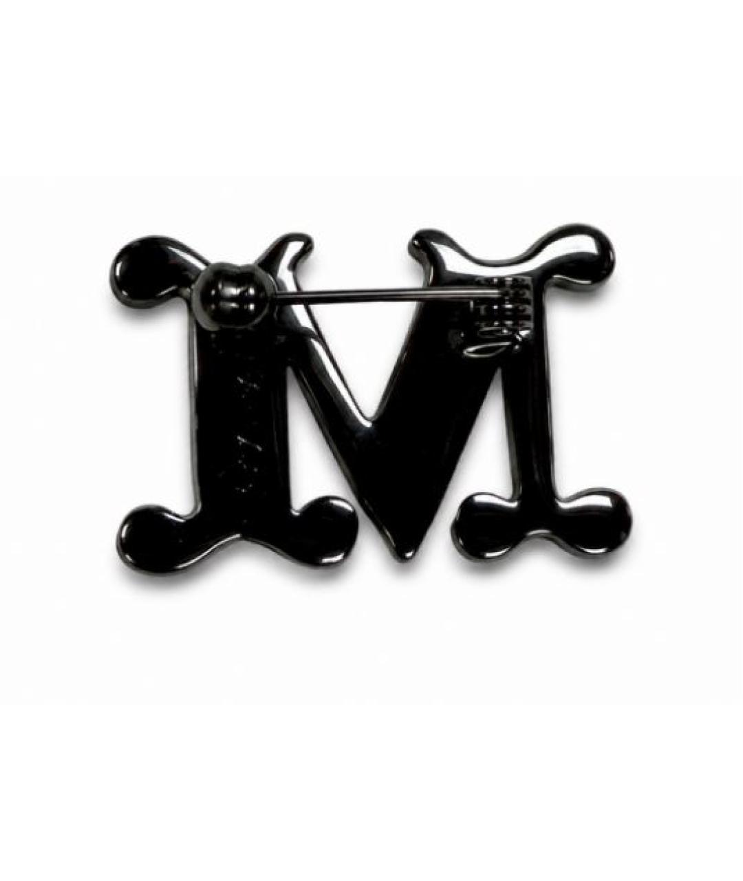 MAX MARA Черная металлическая булавка / брошь, фото 2