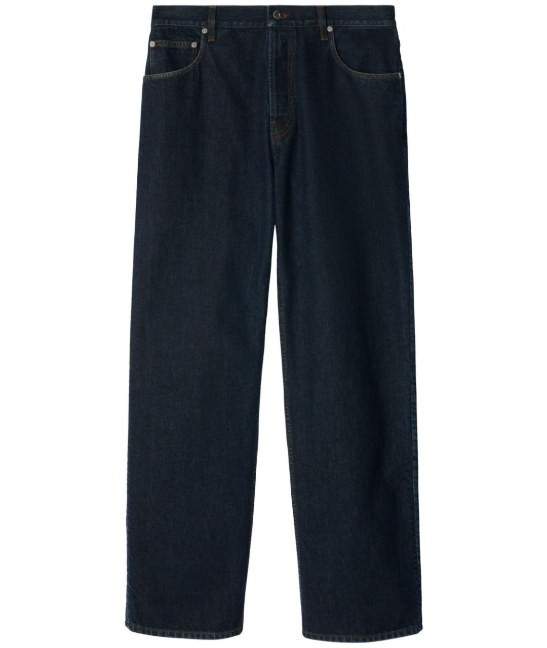 BURBERRY Синие повседневные брюки, фото 2