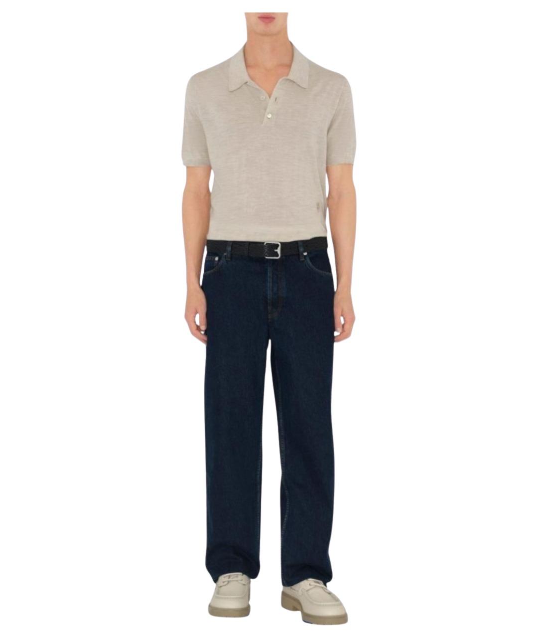 BURBERRY Синие повседневные брюки, фото 3