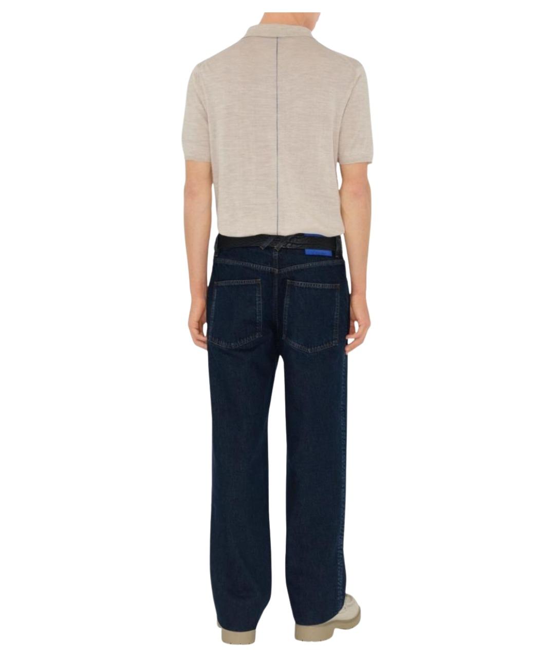 BURBERRY Синие повседневные брюки, фото 4