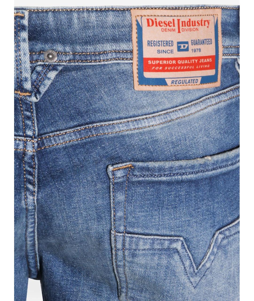 DIESEL Синие прямые джинсы, фото 4