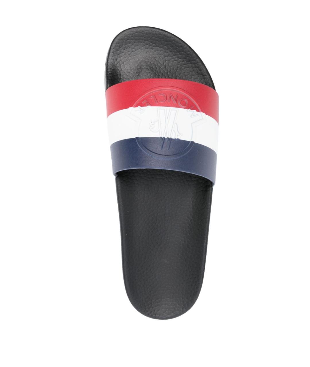 MONCLER Мульти резиновые шлепанцы, фото 3